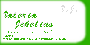 valeria jekelius business card